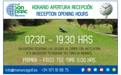 RECEPTION OPENING HOURS
